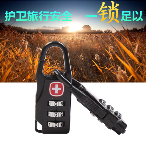 104 suitcase combination lock padlock cabinet lock metal travel luggage mini cartoon children's school bag small padlock