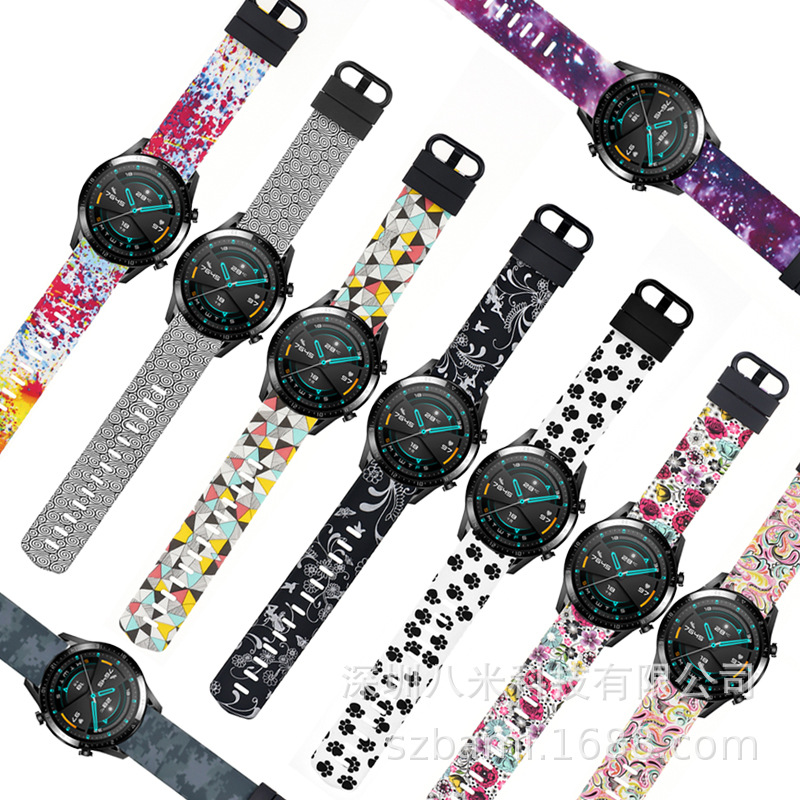 Breathable silicone watch strap, 41mm, 45mm
