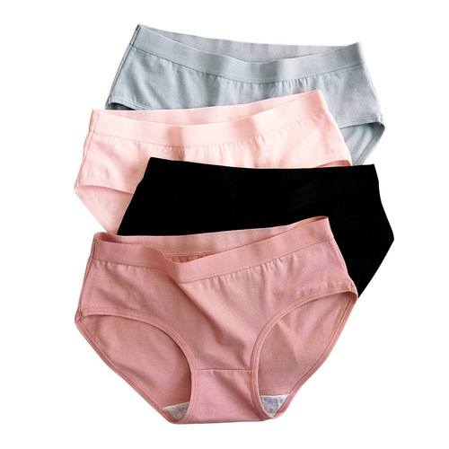 Japanese girls' underwear, pure cotton, beautiful buttocks, mid-waist, junior high school briefs, top, cotton crotch, arm lift, lazada