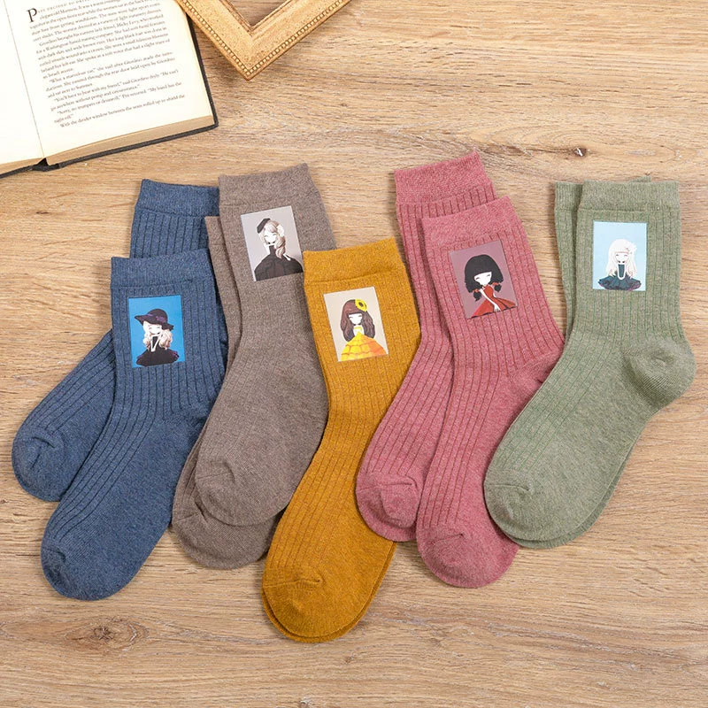 Кролики? Cartoon winter knee socks for princess