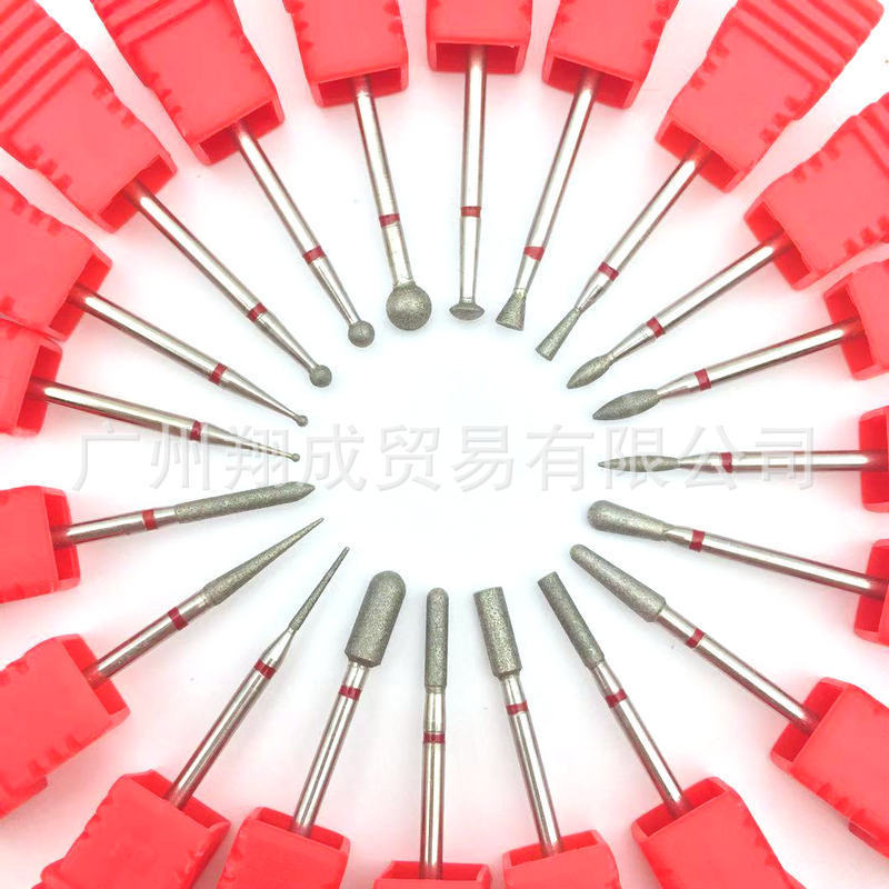 Nail pre-treatment Emery grinding head Russian treatment diamond drill 2.35mm handle Universal