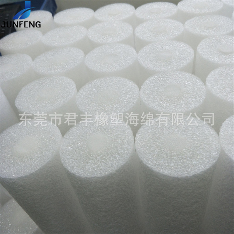 君丰工厂 t8灯管防碎泡沫圆 辅助包装管状珍珠棉材料可加工堵头