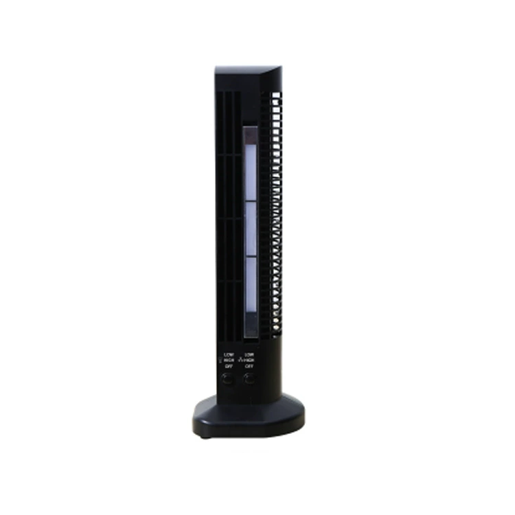Tower USB Fan, Bladeless Design, 2-Speed, USB Powered, Compact 37 cm