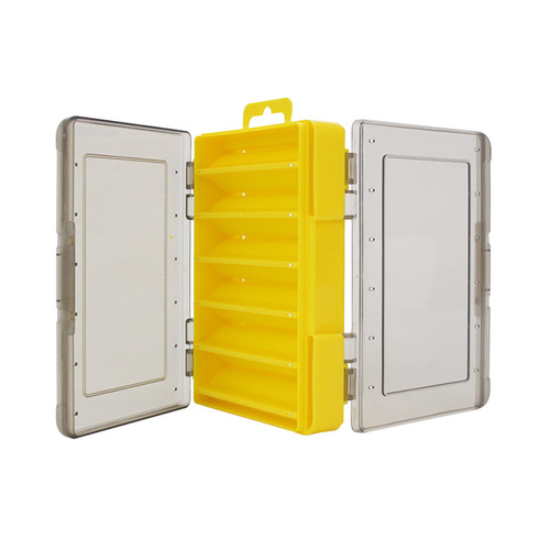 Weihe gun color double-sided lure bait accessories storage box wooden shrimp electronic shrimp tool box Weihai fishing gear