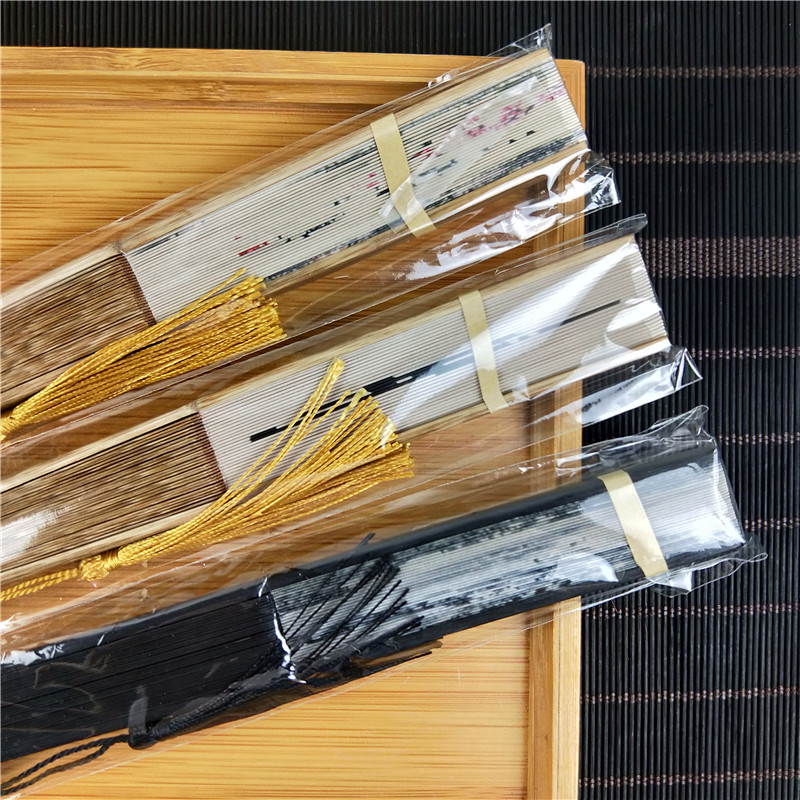 Nuevo estilo japonés de 6 pulgadas ventilador de estilo chino Zen kimono ventilador de impresión y teñido ventilador de estilo antiguo erudito pequeño ventilador Masculino