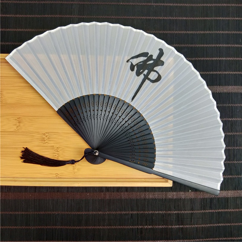 Nuevo estilo japonés de 6 pulgadas ventilador de estilo chino Zen kimono ventilador de impresión y teñido ventilador de estilo antiguo erudito pequeño ventilador Masculino