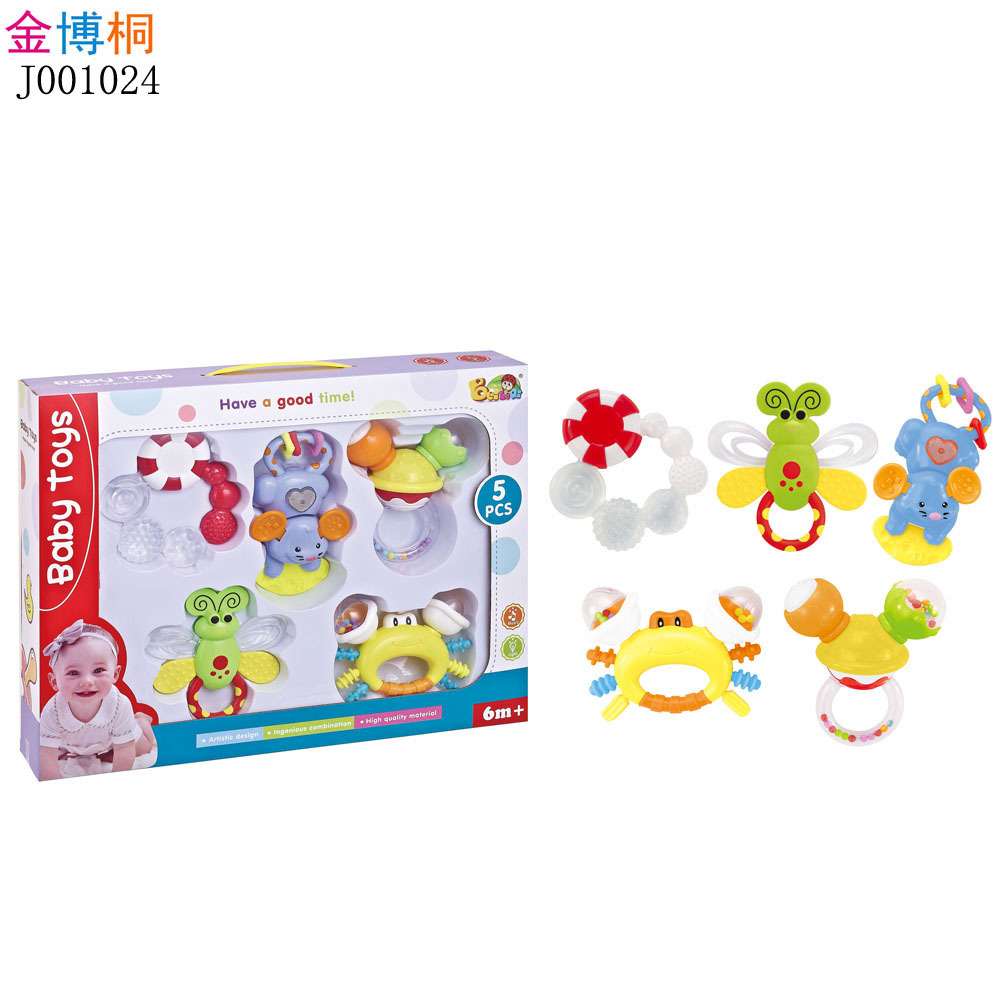 Juguete mordedor para bebés, en forma de animal, para estimulación sensorial