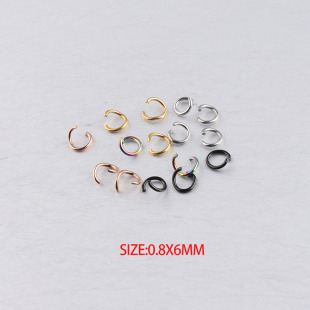 0.8*6mm �ɫ���P��_��Ȧ DIY��Ȧ �Ʒ��� jump ring 100��/��