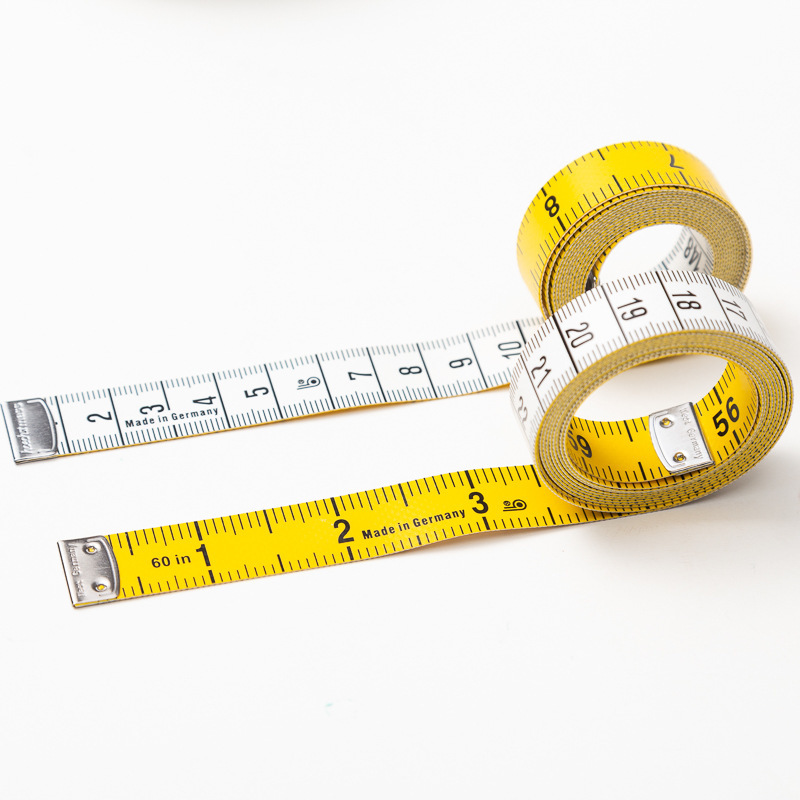 German Keychain Tape Measure Household Measuring Clothes Tape Inch Student Three-way Soft Ruler 3 Meters Gift Printing logo