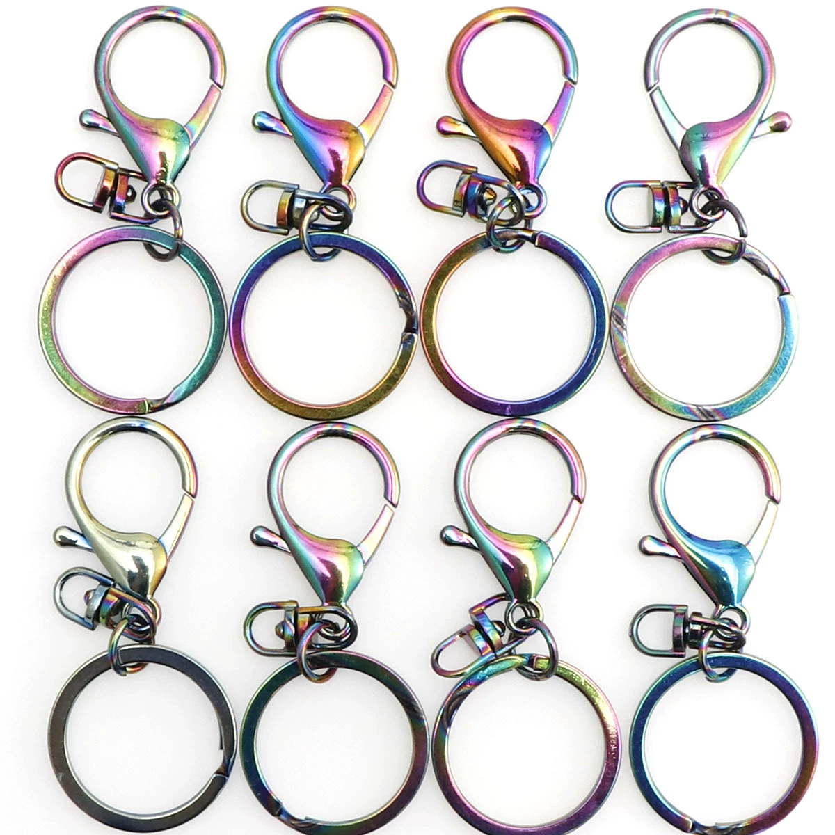 Keychain for keys with zipper, universal accessory, accessories, 3 pieces, 65mm