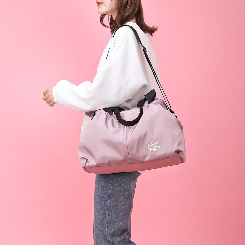 Fitness Bag Women's Shoulder Yoga Bag Trendy Short-distance Travel Lightweight Sports Portable Training Bag Dry and Wet Separate Swimming Bag