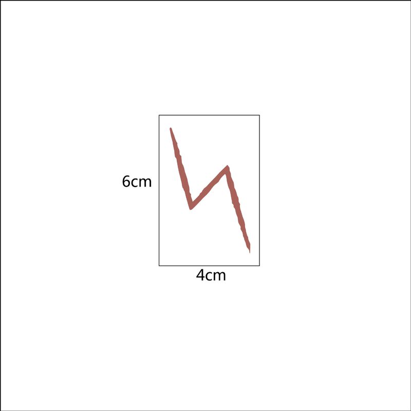 Lightning Tattoo Sticker European and American Death Eaters Skull Snake Head Voldemort Sticker Porter Tattoo Sticker Snake