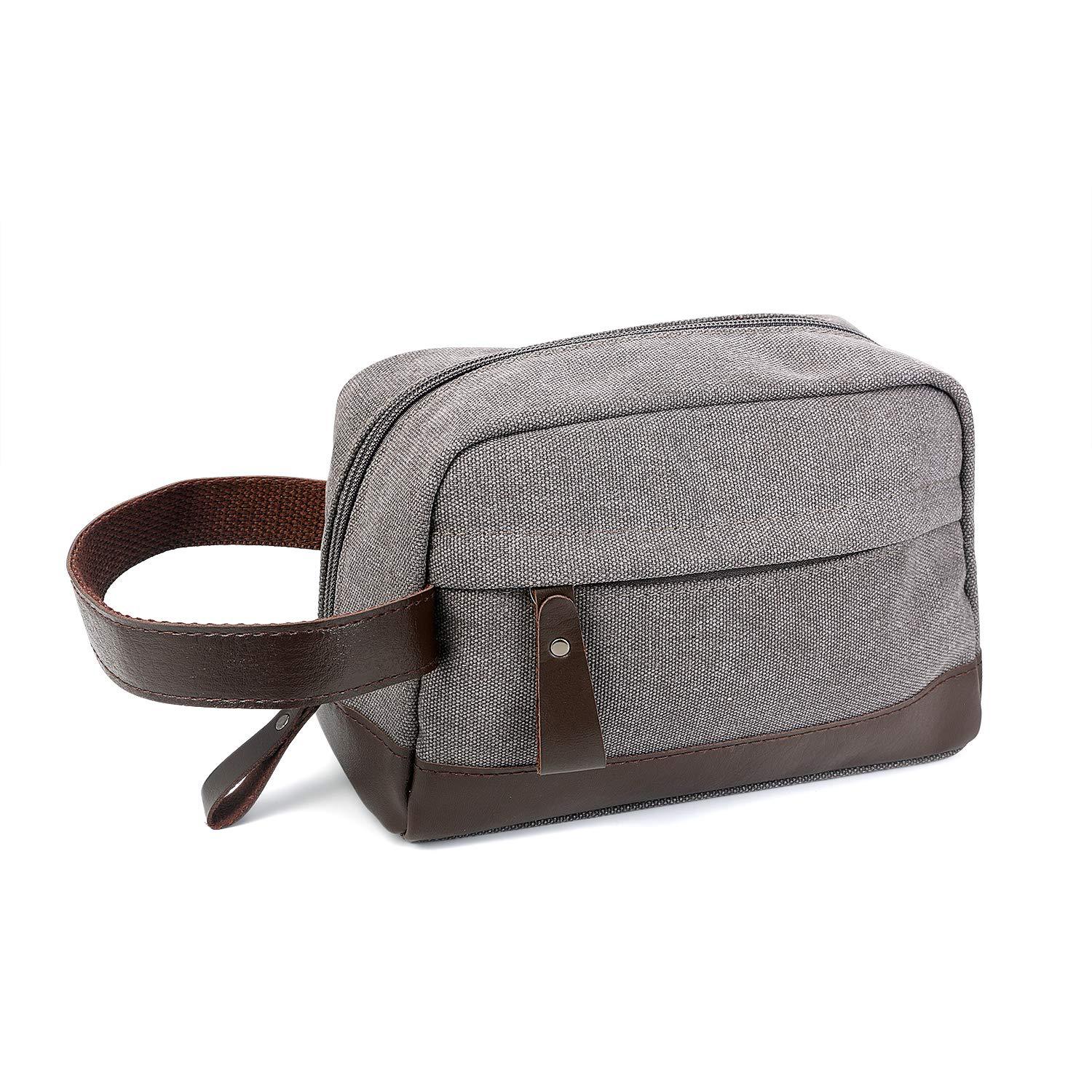 新款帆布男士化妆包收纳袋洗漱包手提雪花料零钱包厂家直供