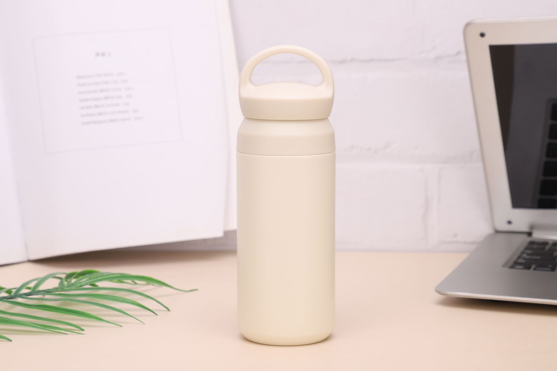 Comercio exterior nuevo 304 taza de café de acero inoxidable elemento japonés portátil doble tapa taza de regalo portátil al aire libre taza portátil