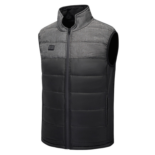 Dual control four-zone vest jacket graphene electric heating vest men's and women's electric heating vest smart USB heating vest