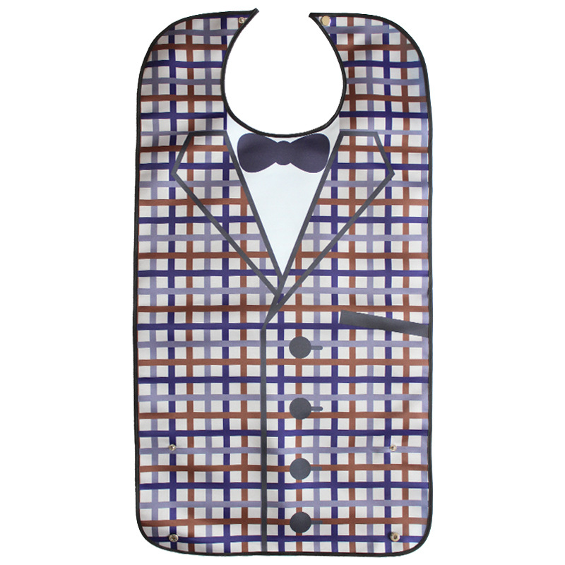 Adultos babero para los ancianos de doble capa de impresión a prueba de agua suministros de edad avanzada fabricante en stock