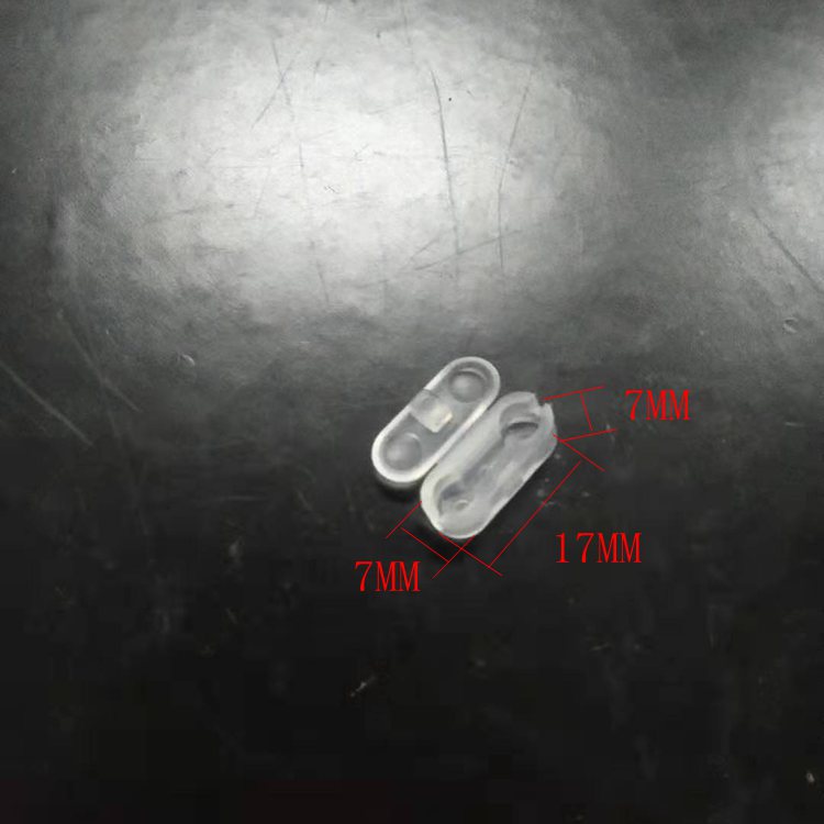 Transfronterizo conector de cuentas de tracción transparente especial accesorios de cortina vertical tire la hebilla de cuentas POM hebilla de cuentas de una pieza 4,5*6