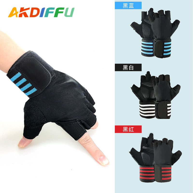 Fábrica al por mayor transfronteriza guantes de fitness casuales resistentes al desgaste antideslizante transpirable que absorbe el sudor guantes de equitación