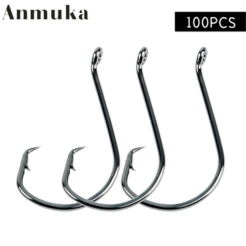 Cross-border octopus hook with loop and hole high carbon steel eagle beak crooked hook manufacturer sea fishing turtle hook herring
