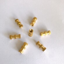 滚花铜螺母M3*12*5注塑铜塑料镶嵌铜m5铜高精度圆螺母