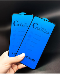 適用蘋果iPhone15P金剛陶瓷膜 XS MAX全屏抗衝擊手機膜 I7/8plus