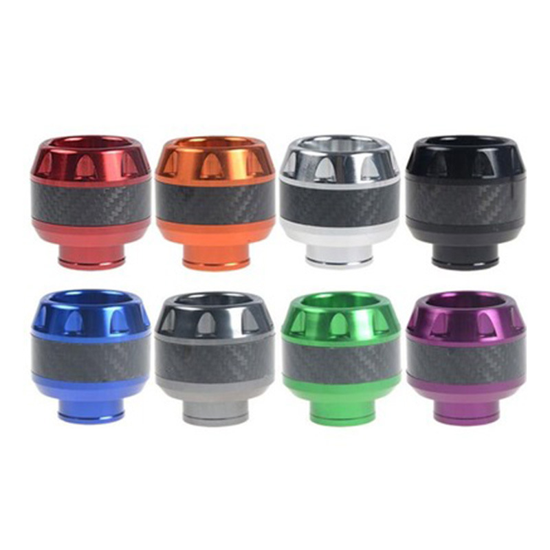 佰特利 机车部件 炭纤纹路前叉杯 踏板电动车通用改装防摔杯