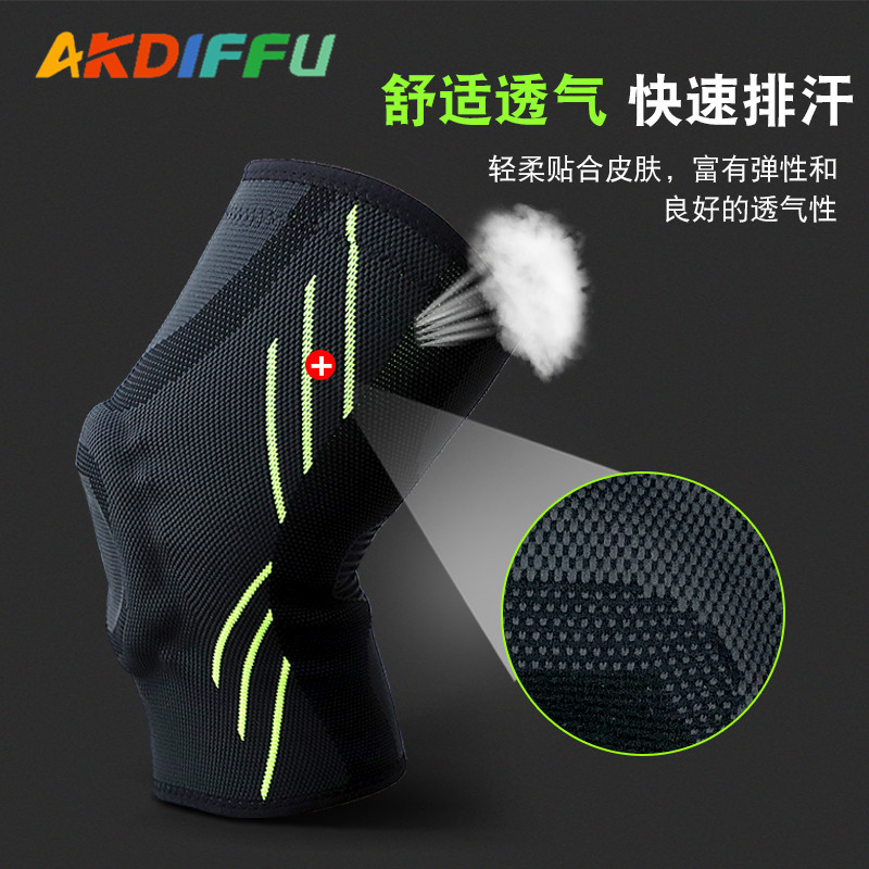 Fábrica al por mayor de silicona anti-colisión rodillera cubierta de la cesta transfronteriza pie Voleibol de rodillas descompresión correr deportes rodillera