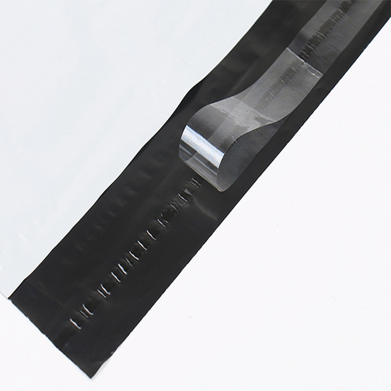 Bolsa exprés engrosada blanca pequeña, material nuevo, bolsa de embalaje logística impermeable autoadhesiva de color, bolsa de embalaje de comercio electrónico