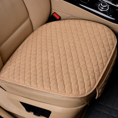 Seat Cushions, Cross-Border Universal Linen, Seat cushion, seat cover - front-row-leaflet-beige