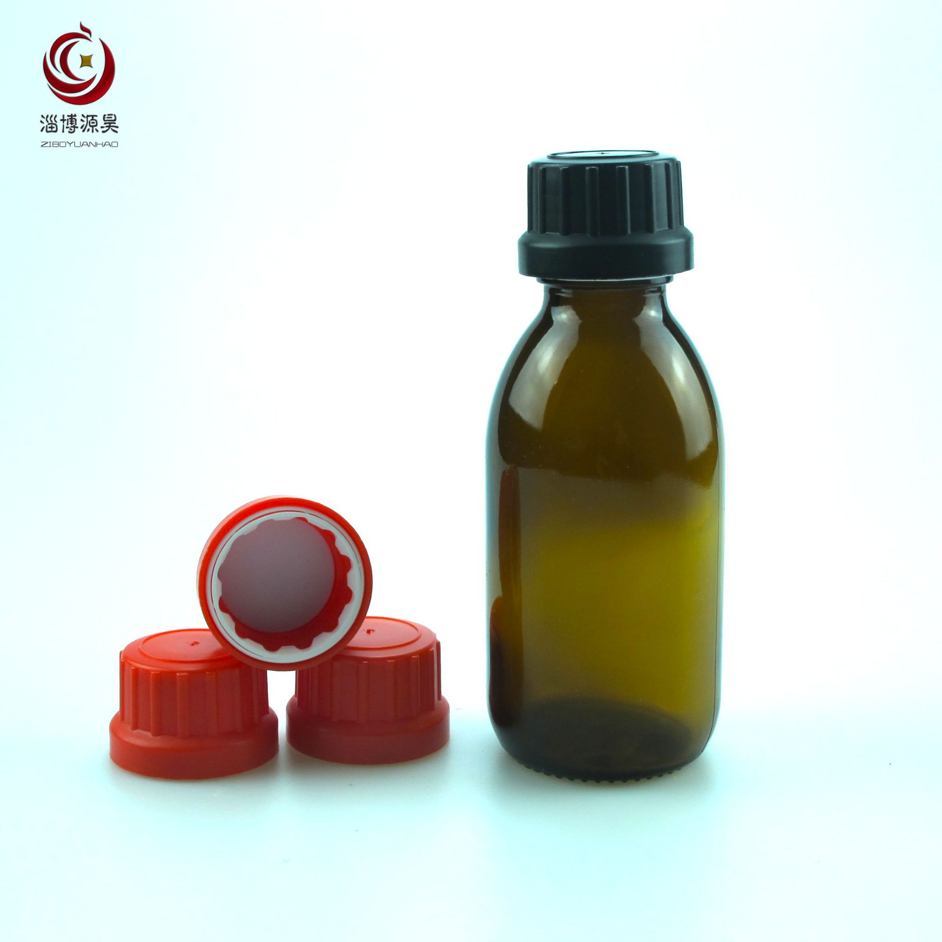 125ml毫升口服液瓶 茶色玻璃瓶 耐酸碱化工试剂瓶
