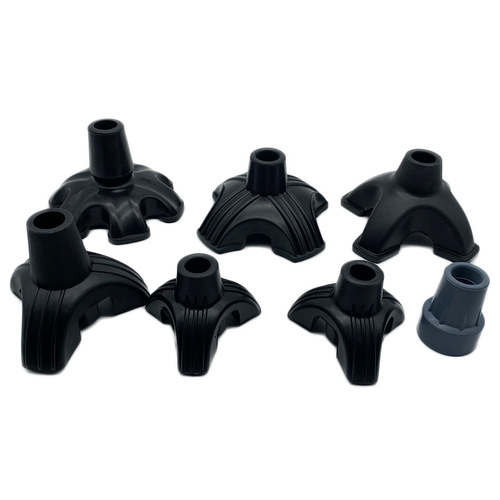 Rubber crutch foot pad head thickened foot pad cover cane climbing triangle foot pad accessories
