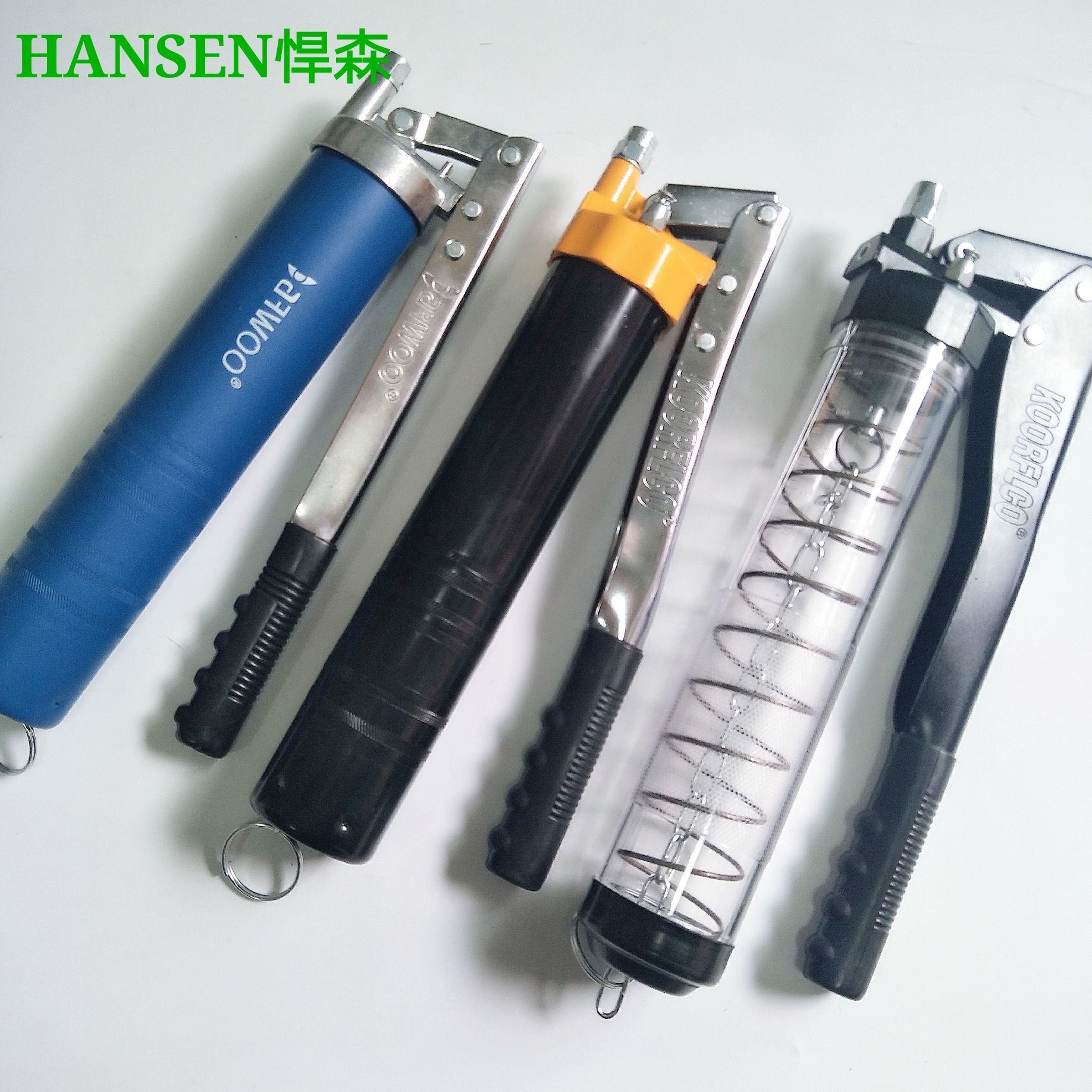 富宇手动拉链式黄油枪毛毛虫黄油弹专用单压杆/双压杆工程专用