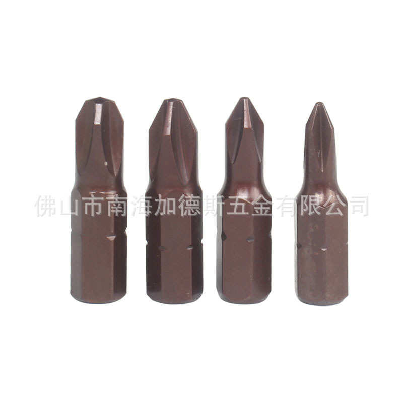 尼高Necal单头十字电动批头25mm长短款风批头S2螺丝刀起子改锥头