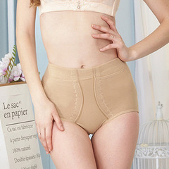 廠家直供批發中高腰收腹提臀內褲女收小肚子口袋大碼塑身三角褲頭