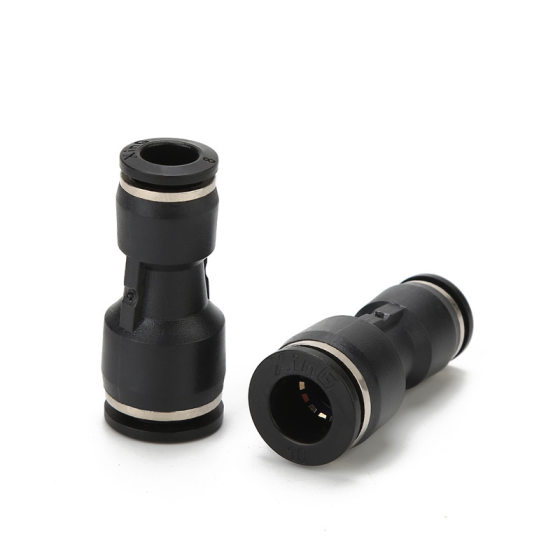 Pneumatic connector White quick connector PU6-8-10-12 plastic straight-through quick plug PG8-6 reducing air pipe connector