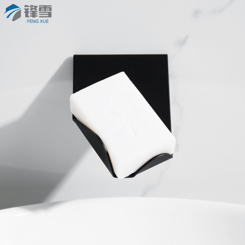 A generation of hair soap box non-perforated bathroom toilet soap rack hotel creative wall-mounted drain soap dish soap net