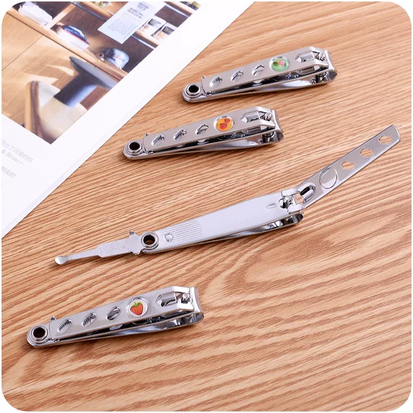 Household portable nail clippers stainless steel round handle nail clippers nail clippers manicure nail tools cleaning care