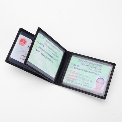 new pattern fashion genuine leather Driver's license multi-function The first layer cowhide Card package Vehicle Driving license Leather sheath wholesale