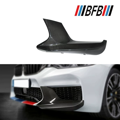 Suitable for BMW New M5 F90 carbon fiber front corner front lip spoiler deflector front shovel front chin