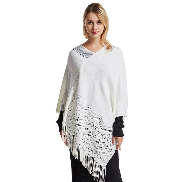 Made of faux fur, white
