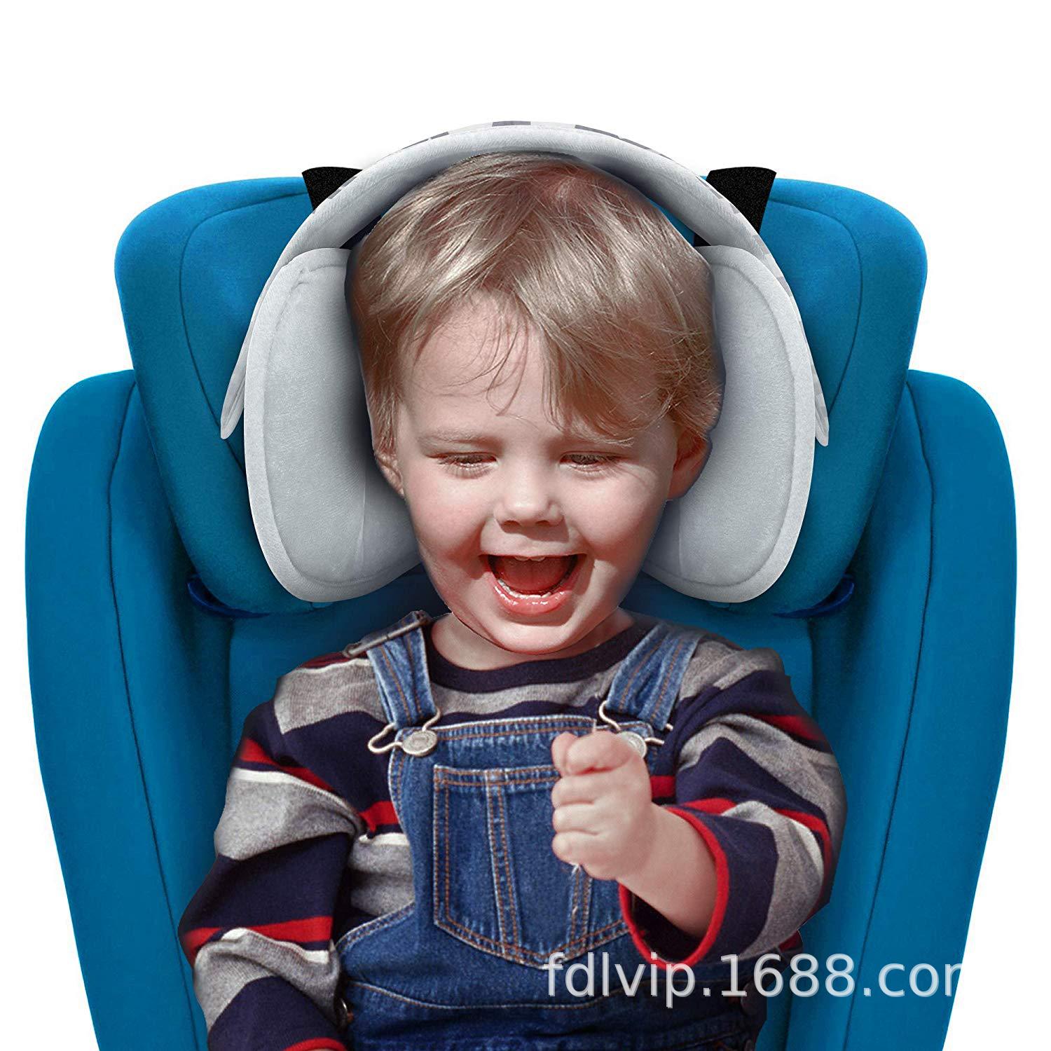 Bebé cinturón de fijación de la cabeza del asiento de coche de los niños cabeza de apoyo reposacabezas sueño auxiliar cinturón de protección pad