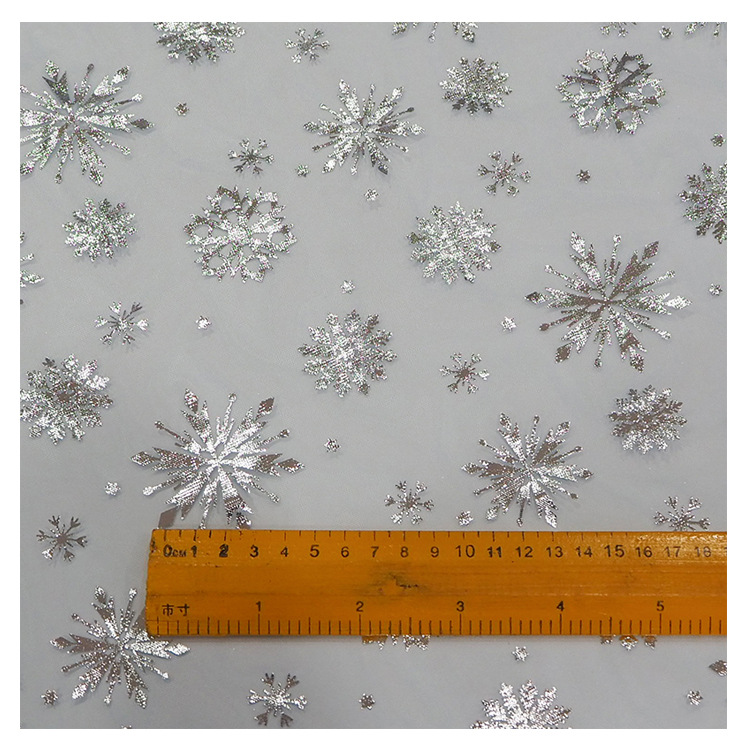 Fabricantes de malla de nieve de tela de hilo de estrella de Venus nieve princesa vestido de tela