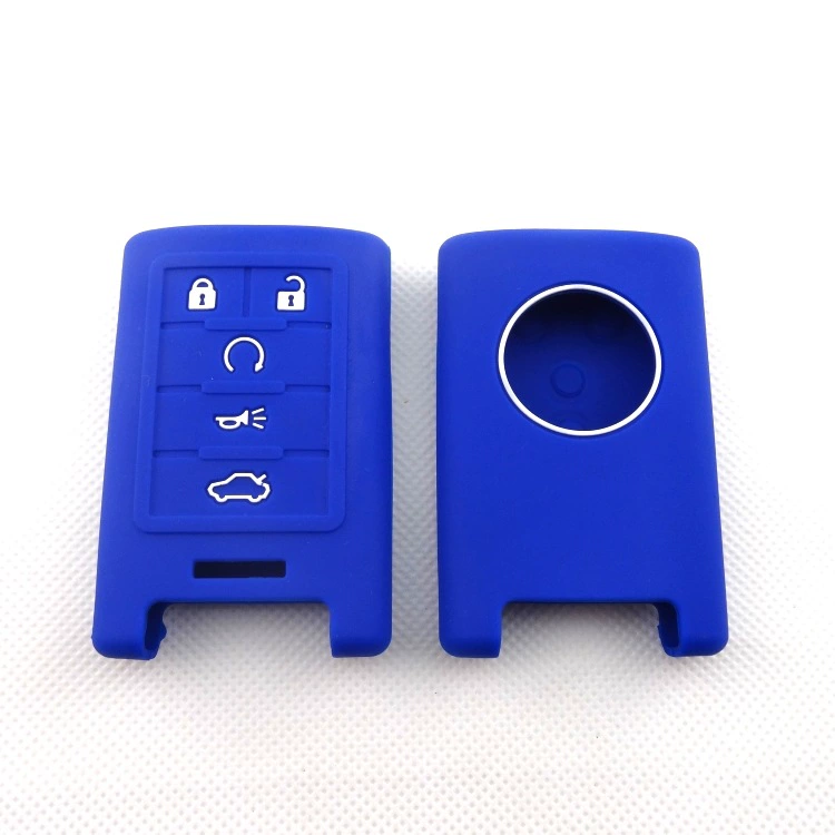 Подходит для автомобильного ключа Cadillac, умный пульт дистанционного управления, силиконовый чехол для ключей, капающий клей, без логотипа автомобиля