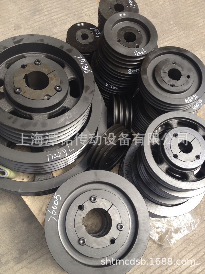 供应三角皮带轮、欧标皮带轮、美标皮带轮、工业用三角带轮、锥套