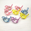 Imitation crystal acrylic hanging holes, bird pendant plastic bird grabbing sugar machine accessories, craft decoration