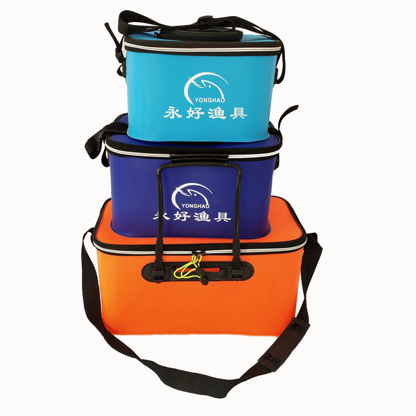 EVA fishing folding bucket water tank square eva bucket folding live…