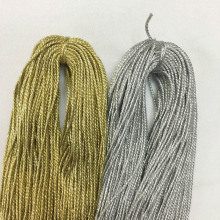 3mm金线金色三股扭绳 银色圣诞包装饰品挂绳 箱包礼品包袋手提绳