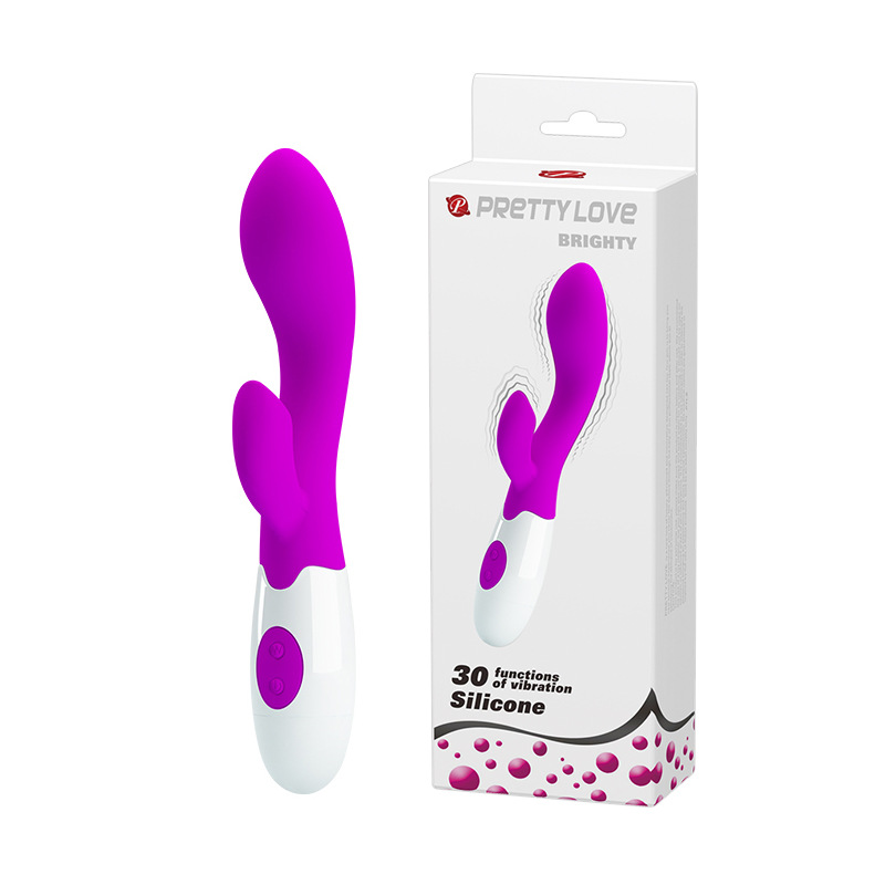 Pantian 30-vibración de frecuencia G-spot doble palo de choque versión de moda material liso de silicona 14174 EQUIPO DE masturbación femenina