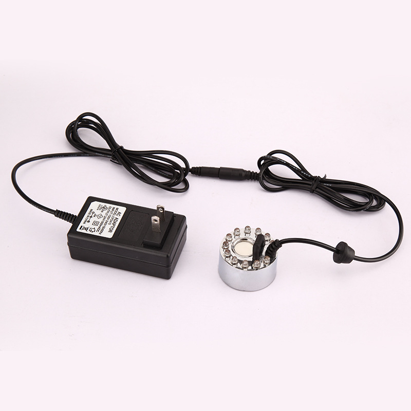 Cabeza de atomización gran volumen niebla atomizador humidificador aromaterapia oxígeno bar 20mm colorido 12 luces waterscape atomización bonsai Accesorios