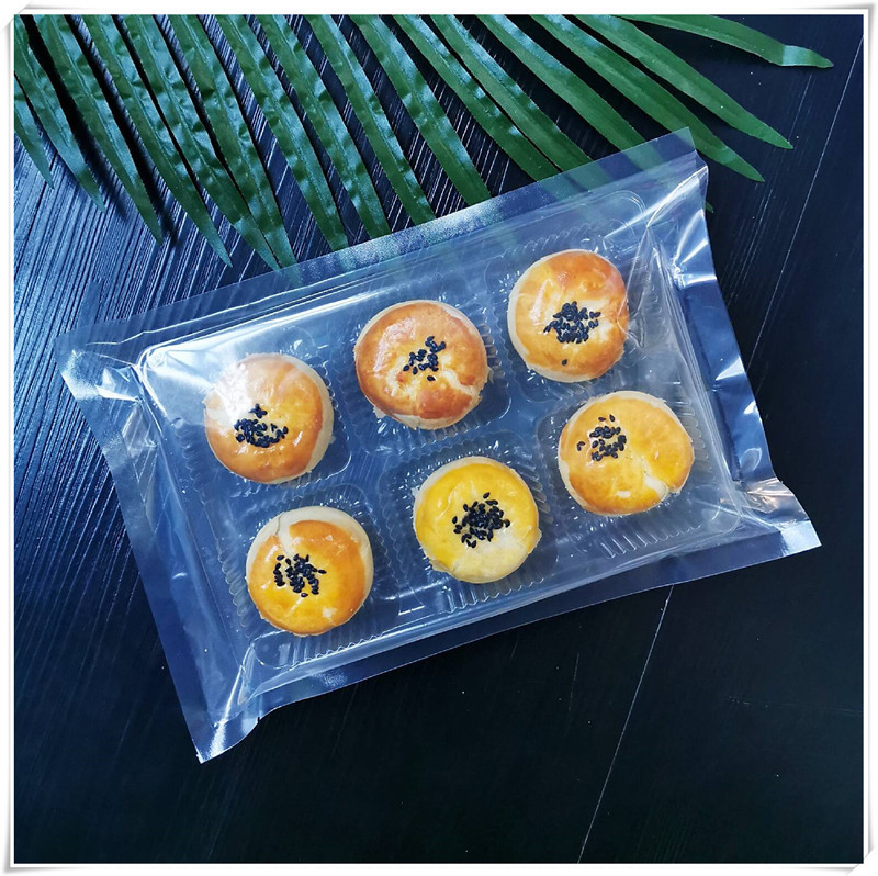 6格月饼托塑料托盘内托糯米糍青团麻糬内衬托六连格无盖底托100个